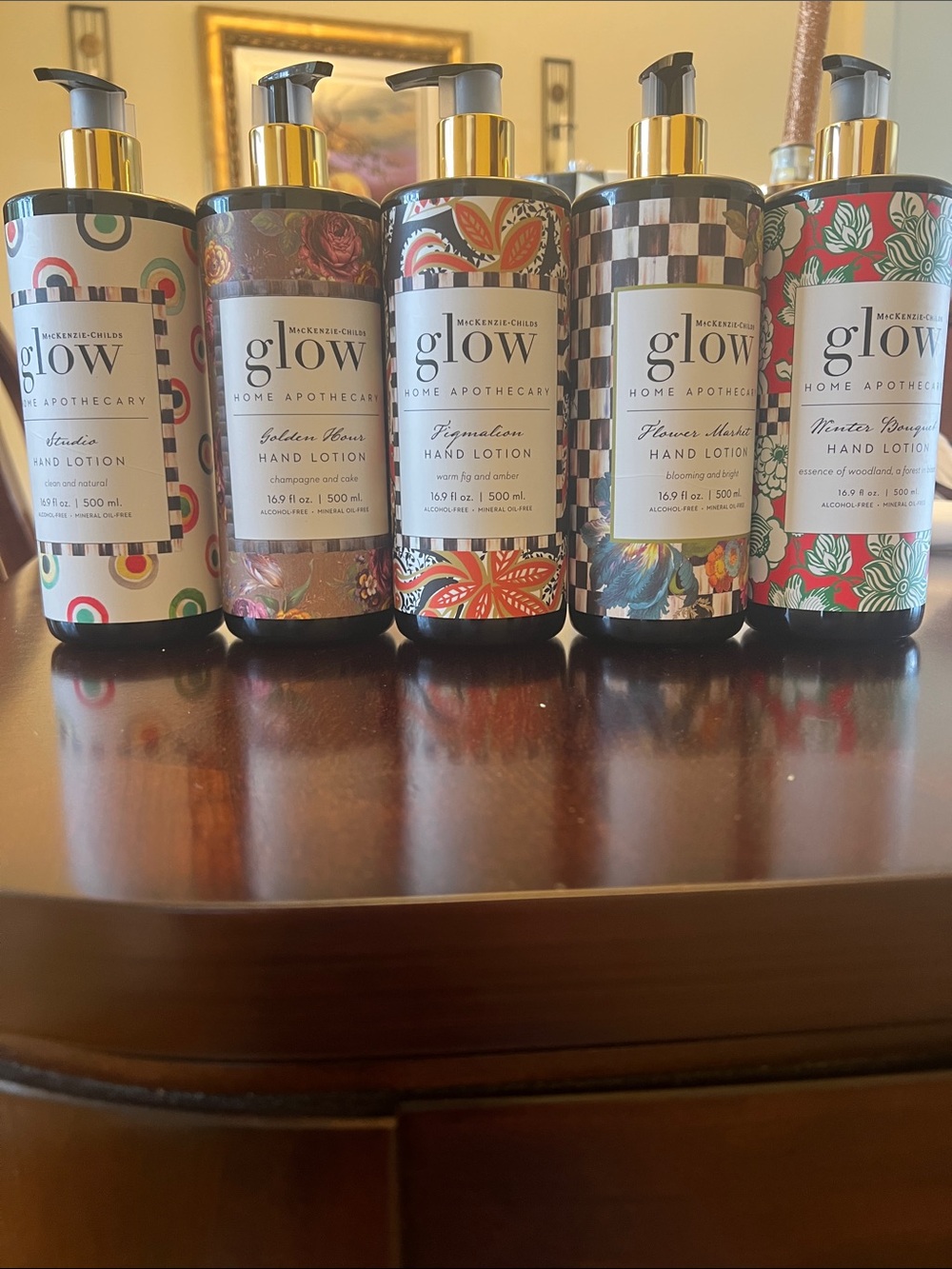 Glow Home Apothecary Hand Lotion — Assorted Decorative Bottles (Multi-Color)
